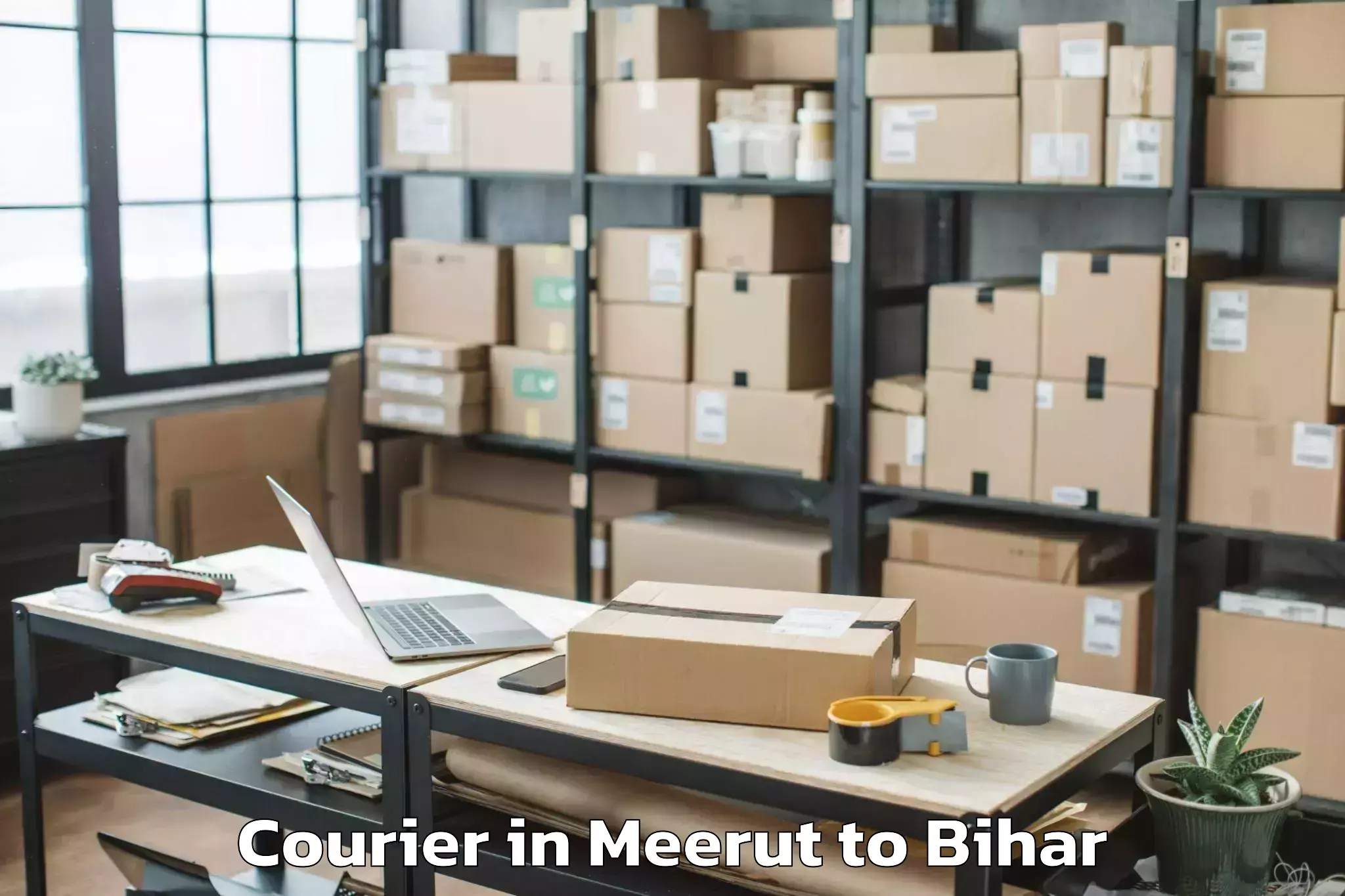 Quality Meerut to Barahiya Courier